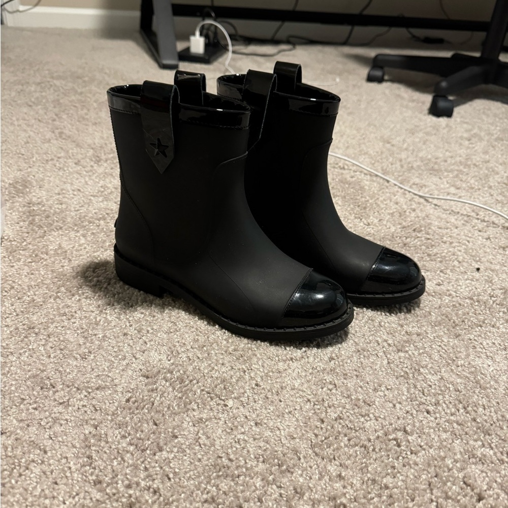 Jimmy Choo Black Star rain boots 37